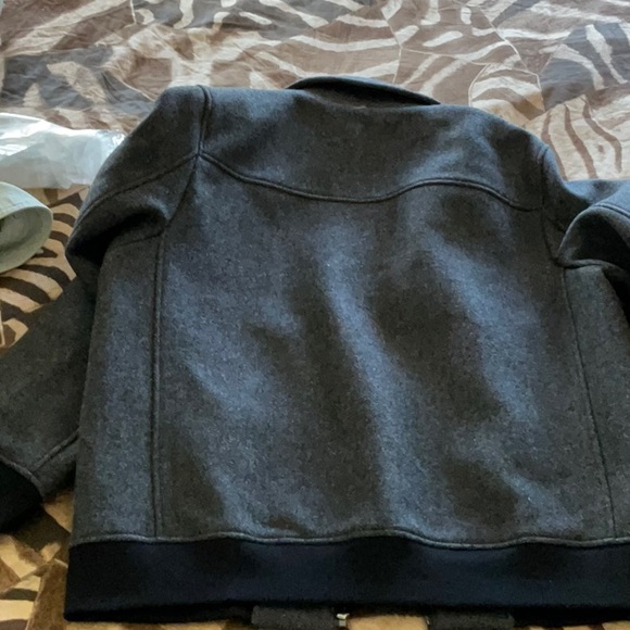 THEORY WYATT RUSH HERRINGBONE WOOL -BLEND JACKET size large brand new - Picture 4 of 10